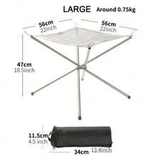 L/M 便携式折叠烧烤炉户外不锈钢网架壁炉烧烤炉灶不粘露营野餐折叠烧烤架户外篝火折叠迷你烧烤炉烹饪工具柴火加热器 - 銀色 - 查看 14