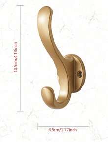 Podwójny, wytrzymały wieszak na ubrania, wieszak na ubrania do przechowywania na drzwiach, wieszak na klucze do parasola, wieszak na ręczniki i szlafroki do łazienki i sypialni, odpowiedni do przechowywania przedmiotów w łazience i kuchni - Wielokolorowe - Zobacz 2