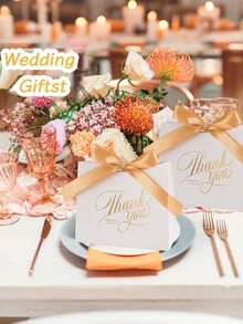 36 pièces (comprenant 18 sacs-cadeaux et 18 rubans papillon) / 24 pièces (comprenant 12 sacs-cadeaux et 12 rubans papillon) / 12 pièces (comprenant 6 sacs-cadeaux et 6 rubans papillon) 6 pièces (comprenant 3 sacs-cadeaux et 3 rubans papillon) Sacs-cadeaux de remerciement