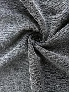 Retro Washed T-Shirt Double Sided Printed (230 Pure Cotton T-Shirt) 'HE CALLED ME TO FISH'  Letter And FISH Pattern Print, Mens TShirt, Mens Shirt Casual, Comfortable, Fashionable T-Shirt, Street Style Cotton - 灰色 - 查看 5