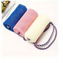 1pc/2pcs African Nylon Exfoliating Bath Towel, Soft And Scrub, Nylon Bath Towel For Exfoliating And Bubble Foaming, Bathroom Accessories Back To School-Halloween Gift