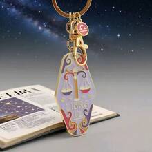 Bộ 12 móc khóa tráng men hình 12 cung hoàng đạo, thích hợp làm quà tặng cho bạn bè, gia đình, quà sinh nhật và phụ kiện trang trí túi xách. - Nhiều màu - Xem 14