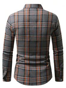 Polo Ralph Lauren - Camicia a maniche lunghe marrone e verde a quadri