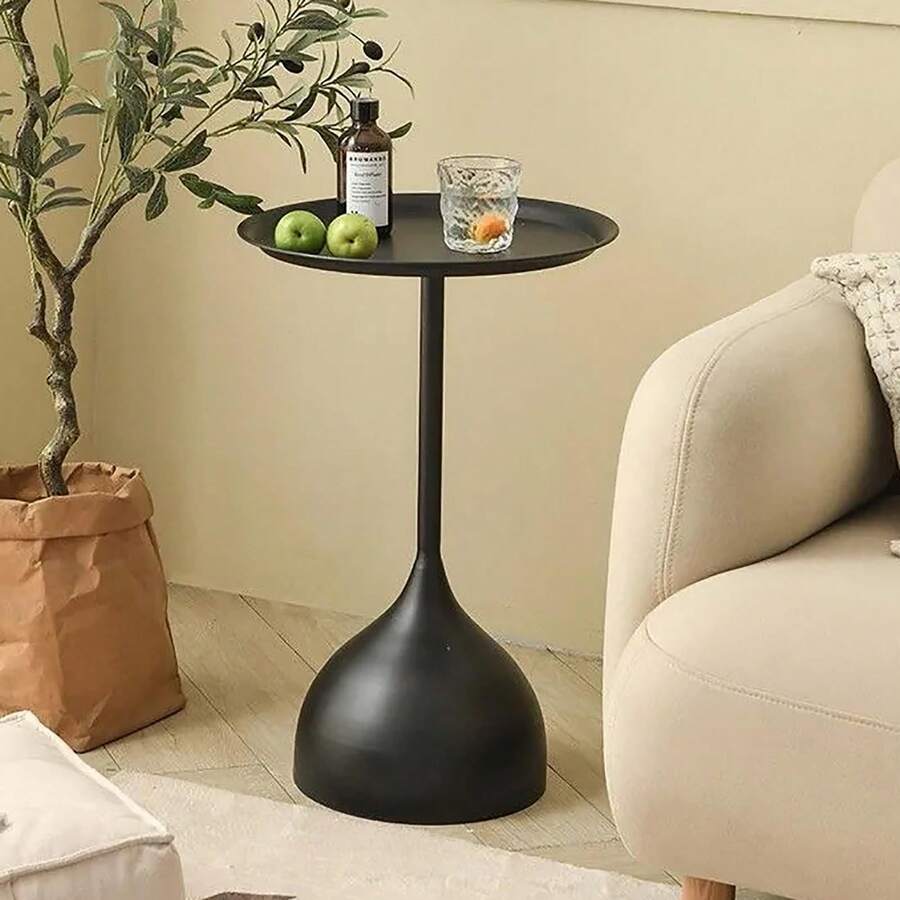 Vintage Iron Art Side Table, Sofa End Table, Small Coffee Table For Living Room, Bedside Storage