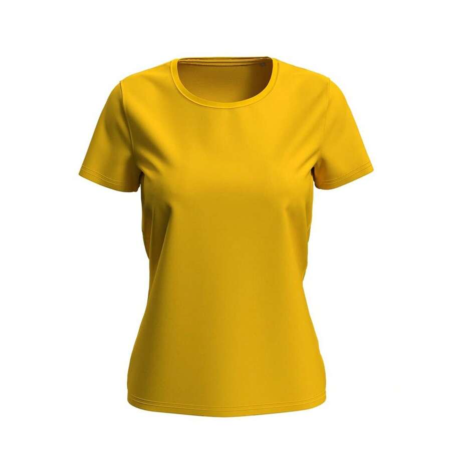 Womens/Ladies Lux TShirt (Sunflower Yellow) - Yellow - View 1