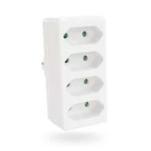 1/2pcs Universal 4-In-1 European Power Outlet Adapter, Compact Design, Suitable For Office, Kitchen, Living Room, White - EU E Type Plug(220-240V) - View 7