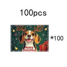 1 set/1 pieza/4 piezas/6 piezas Vajilla con patrón de perro y regalo de Navidad, vajilla térmica, vajilla de poliéster lavable a máquina, vajilla protectora, decoración central, decoración diaria para la sala de estar familiar, adecuada para decoración de reuniones grupales