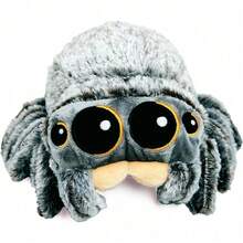 Spider Plush 6.9 Inch - Spider Stuffed Animal: Perfect Jumping Cute Spider Plush Gift For Kids 3+, Brown