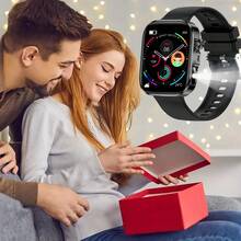 ERUN The Latest Smartwatch With Touch + Physical Buttons, Magnetic Charging, 180 MAh Battery, Water Drink Reminder, Sleep Monitoring, Call Reminder, Message Reminder, Sedentary Reminder, Alarm Reminder, Stopwatch, Bluetooth Calling, Bracelet Finder, Wrist Raise To Light Up Screen, Weather Notification