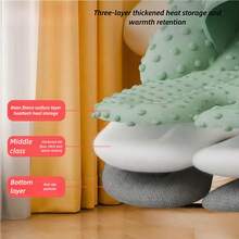 1 Stück universelle grüne Babywagen Baumwollauflage, universelle Plüschkissen Kinderwagensitzauflage, dicke warme Rückenlehnen-Kissen, atmungsaktive rutschfeste Matte für Babys