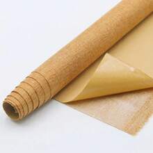 1 cuộn vải tự dính 100% lanh nguyên chất - Vải thủ công DIY thích hợp để trang trí nhà cửa, dán tường, khăn trải bàn, làm thủ công - Vật liệu tự nhiên - Nhiều màu - Xem 10