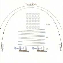 1 Set White Table Balloon Arch Kit,Balloon Arch Stand Frame For Different Table Sizes For Halloween, Christmas, New Year Birthday Graduation Wedding And Party Decoraitons