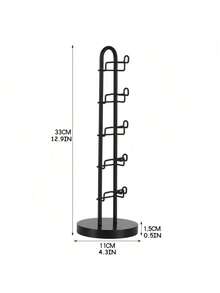 1pc Eyewear Display Stand, Fashion Glasses Storage Rack, Glasses Holder, Display Bracket, Metal Frame With Wooden Base Glasses Rack, Glasses Holder, Fashion Glasses Rack, Eyewear Storage Rack, Suitable For Home Bedroom, Table, Desk, Vanity, Etc. - Multicolor - View 14