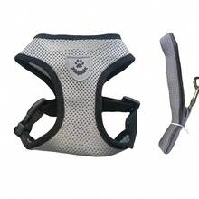 Breathable Mesh Harness For Small/Medium Dogs & Cats, Adjustable Pet Leash, Multi-Layer Design For Comfort And Safety, Suitable For Outdoor Walking And Training
