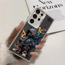 Funda de teléfono de color degradado dura y robusta de anime plateado para chicos geniales, adecuada para Samsung Galaxy S25 S24 S23 S22 S21 S20 S30 Ultra FE Plus 5G Note 20 S25Ultra S24Ultra S23Ultra S22Ultra S21Ultra, accesorios de smartphone lindos y a la moda, funda protectora, bolsa de teléfono, última sensación colorida y plateada esmerilada. - Mezcla de colores - Ver 3