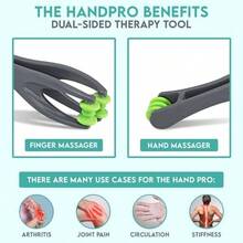 HandPro Finger Massager Deep Tissue Comfort, Dual - Sided Therapy Arthritis, Carpal Tunnel, Stress Pain Relief, Massage Roller Hands, Wrist