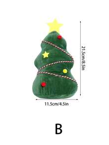 圣诞树抱枕，圣诞松树造型填充抱枕，可爱圣诞树造型毛绒抱枕，冬季圣诞装饰，适用于派对、家居、沙发靠垫、床饰、圣诞礼物、家居装饰、圣诞装饰、房间装饰、圣诞装饰