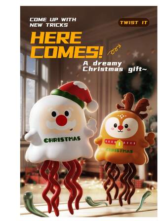 Magical Dancing Ghost Toy, Octopus Wind-Up Pumpkin, Snowman Christmas Gift, Stress Relief, Halloween Puzzle Collectible Party Favors