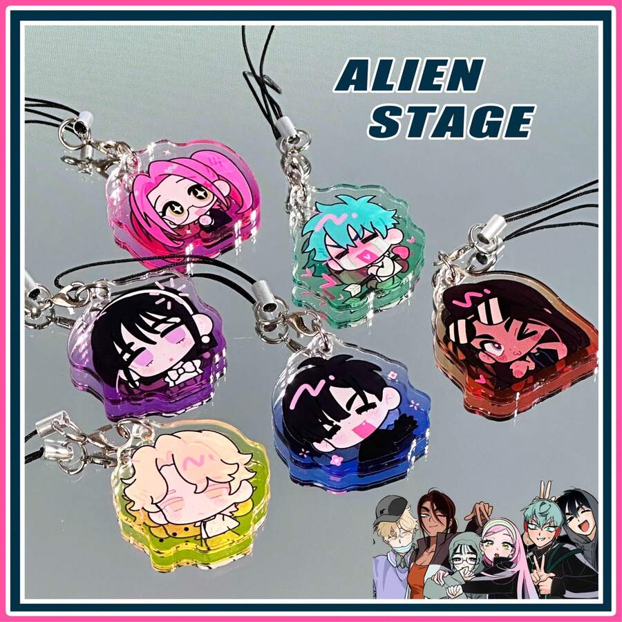 Móc khóa Alien Stage - Móc khóa Acrylic, Phụ kiện dự án Anime khoa học viễn tưởng, Móc khóa túi sưu tập, Quà tặng cho người hâm mộ, Phụ kiện dễ thương cho móc khóa và trang trí ba lô, Thẻ ảnh Alien Stage, Thẻ LOMO cắt khuôn Sci-Fi Music Project | Đồ sưu tầm và quà tặng cho người hâm mộ, Thẻ ảnh Alien Stage, - Nhiều màu - Xem 1