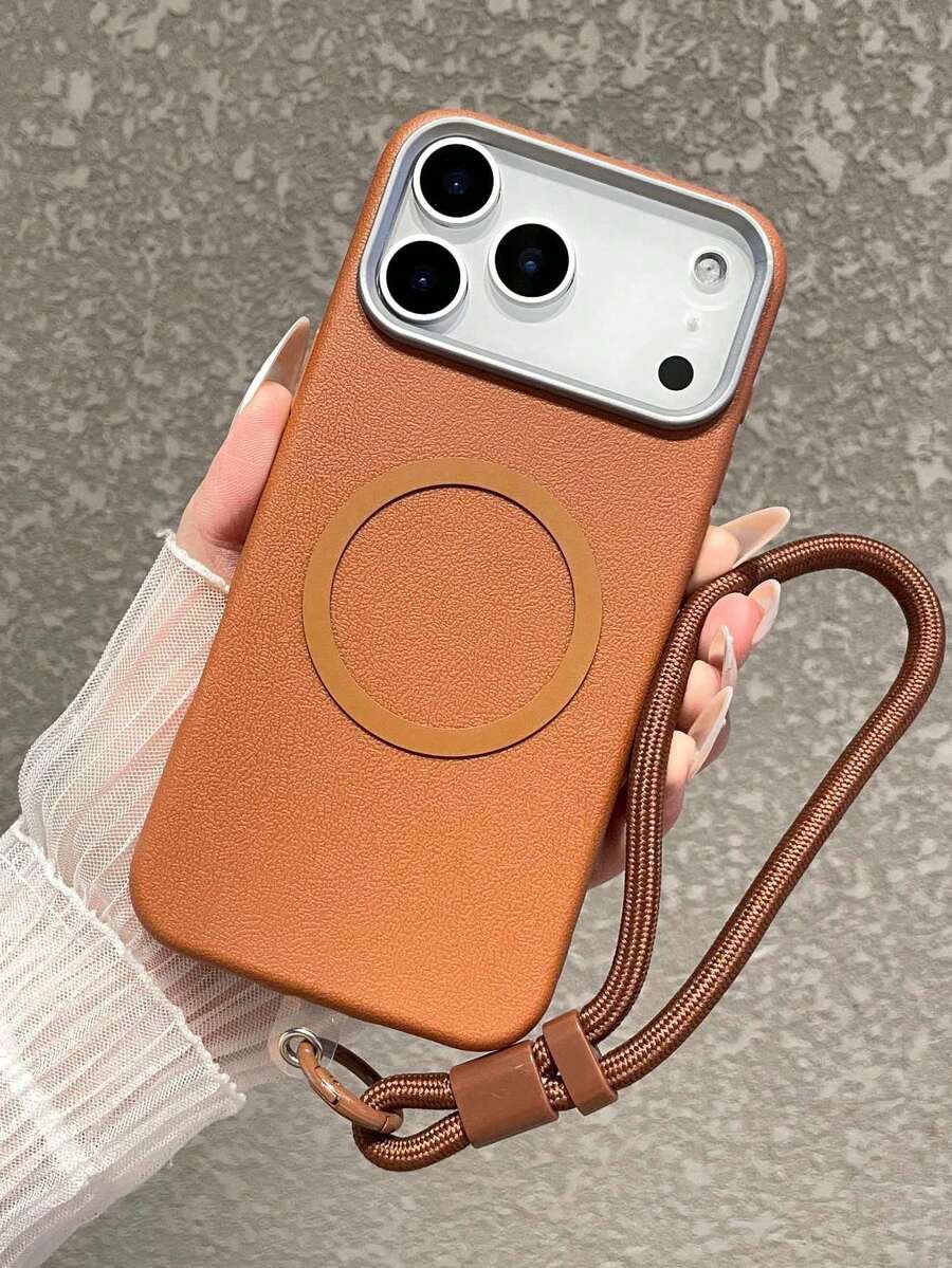 Ốp điện thoại kiểu doanh nhân chất liệu da | Khả năng hút từ siêu mạnh - Hỗ trợ sạc nhanh bằng pin dự phòng - Ốp điện thoại có dây đeo điều chỉnh được - Tương thích với Apple 17 Air/17 Pro Max/16/15 Pro/Pro Max/Plus, S25 Ultra/S25 FE/S20/S24 Plus, Tương thích với Redmi, | Chất liệu da tinh tế mang lại cảm giác mềm mại và khả năng chống trầy xước, Phụ kiện tối giản cho mùa đông dành cho cả nam và nữ, Món quà tuyệt vời cho Ngày Valentine, Phiên bản quốc tế, không phải phiên bản nội địa.