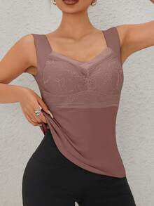 2件EssElegance加厚无缝双面绒加厚保暖内衣背心，秋冬 - 彩色 - 查看 6