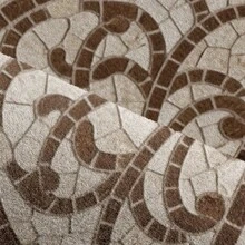 1pc DAJIANG Half-Circle Door Mat - Non-Slip Indoor/Outdoor Entry Mat, Beige/Brown/Gray/Black/White/, Durable Polyester Floor Mat For Front Door, Patio, Home Decor - Easy To Clean, Patio Mat, Floral Pattern, Sturdy Construction, Decorative Mat - 1 cái - Xem 8