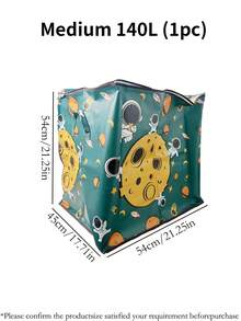 1pc Large Capacity Foldable Storage Bag, 180L/140L/110L Home Storage Bag, Multi-Function Bedding/Clothing/Doll Organizer Bag, Non-Woven Fabric, Waterproof, Dustproof, Suitable For Bedroom, Living Room, Dorm, Hotel