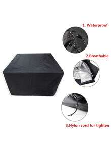 Funda para muebles de exterior de tela Oxford 210D, impermeable, antipolvo, para mesa y silla de jardín