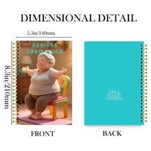 30-Day Chair Yoga Plan For Seniors - 50 Printable Exercises With Step-By-Step Guide, Charts & Motivational Tips - Gentle Chair Yoga For Seated Adults, 5.5x8.2in, Fitness Guide For Elderly, Easy-To-Read Text, Durable Paperback