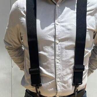 2-Inch Wide Reinforced Heavy Duty Adjustable Suspenders For Men, Outdoor Sports