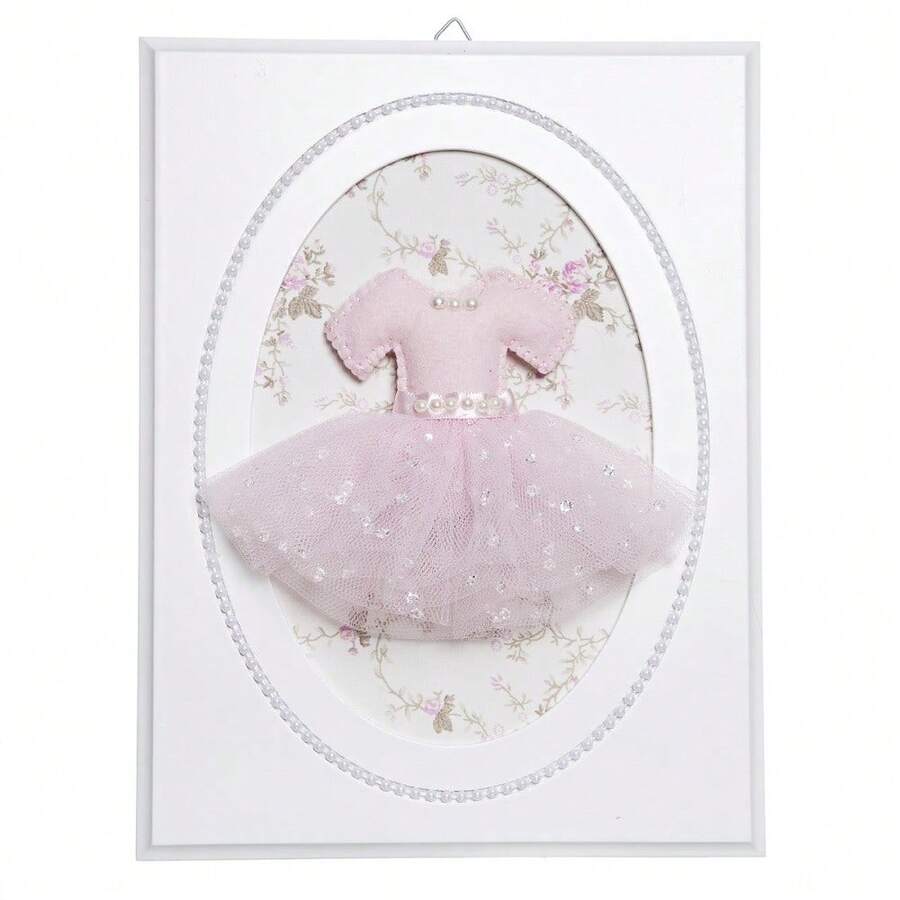 Quadrinho Quarto Saia Bailarina Tutu Ballet Quarto Bebê Infantil Decoração