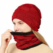 3-Piece Winter Warm Set: Knit Hat, Warm Gloves, Neck Warmer - Ultimate Cold Weather Protection For Outdoor Adventures, Suitable For Winter Outdoor Activities, Cycling, Shopping, Skiing, Sports, Christmas Gifts, Unisex