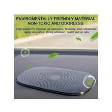 1 件装汽车硅胶 PVC 防滑垫，耐热手机防滑垫 - 黑色 - 查看 6