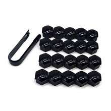 2Set (21pcs/Set) 17mm Black Gloss Alloy Wheel Nut Bolt Covers Caps Universal Set For Any Car - Black - View 12
