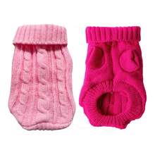 Dog Sweater, Warm Dog Sweaters For Small Dogs Medium Large Dogs, Cute Winter Classic Turtleneck Pet Sweater Cat Sweater Dog Clothes Coat Dog Christmas Sweaters For Girls Boys Dog Puppy Cat - 玫紅粉 - 查看 1