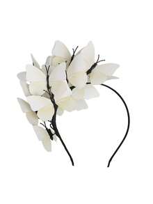 قبعة فاسيناتور بشكل فراشة، تاج فراشة ملكية، إكسسوار رأس لحفلة الشاي أو حفلة هالوين، قبعة صغيرة، أغراض زفاف، إكسسوارات شعر