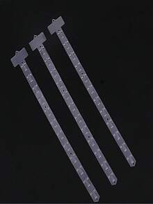 5 peças/10 peças tiras de pendurar para loja de conveniência/supermercado ganchos de exibição de alimentos prateleira pequeno lanche dobrável cartão de pendurar tira de plástico transparente para pendurar