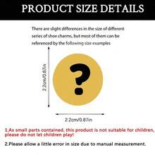 12/30个/套随机图案鞋饰，PVC材质，可用作沙滩包装饰、鞋子配饰挂件，生日、圣诞节、情人节、万圣节派对礼物创意 - 彩色 - 查看 9