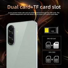 W&O 2025 New Android Smartphone, Mobile Phone - 6.7-Inch FHD+ Display, 12GB + 512GB Storage, 12MP + 50MP Cameras, Face ID, 5000mAh Battery, Dual SIM Cards, Stylus, Unlocked Phone, Comes With Headphones, Protective Case, Type-C Data Cable, Screen Protector, Ideal Christmas And Birthday Gift - 黑色 - 查看 8