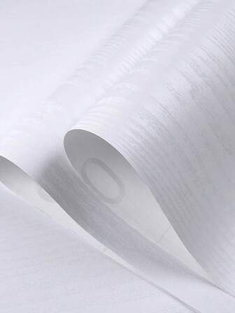 Realistic White Wood Grain Waterproof Oil-Proof PVC Self-Adhesive Film - Kitchen Backsplash, Countertop, Cabinet Refacing Sticker, Holiday & Year-Round Decor DIY Home Renovation Minimalist Design | Self-Adhesive Wrapping Material, Wood Grain Kitchen Accessories