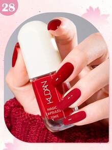 KUDAN 1瓶10毫升水性可撕指甲油，酒红色咖啡棕色，适合冬季，无异味快干指甲油，无需烘烤，持久耐用，适合日常美甲装饰、居家美甲和美甲沙龙美甲用品。 - 彩色 - 查看 29