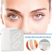 2 parches de máscara para ojos con microagujas, parches para ojos con ácido hialurónico y microagujas para levantar, tensar, reducir las líneas finas, las ojeras y el tamaño de los poros, minoxidil, dermaroller, microagujas, belleza, productos de cuidado de la piel, spa, autocuidado, herramientas de cuidado de la piel, cuidado facial, suministros de esteticista, masaje, herramienta de masaje facial, rodillo facial
