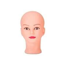 光头模特头模型、假发、帽子、围巾、眼镜展示 - 黑色 - 查看 2