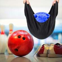 1pc Bowling Ball Cleaning Bag, Soft Fiber Cloth For Wiping And Polishing