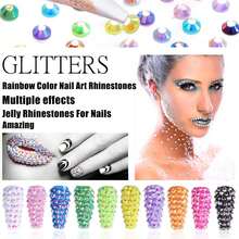 20000Pcs Rhinestones For Bedazzling Kit With Tweezer Pickup Pen, 3/4/5mm Resin Jelly Flatback Rhinestones Bulk Bedazzle Gems Diamonds For Crafts DIY Shoes,Clothing,Jewelry Making,Home Decor Assorted Size - G - 查看 7