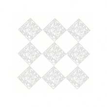 12-Piece 40x40CM Room Divider -Wall Partition Screen, Simple Room Divider, Privacy Screen Room Divider, Fabric Curtain-Style, Indoor Space Divider Screen, 40x40CM Partition Set - White - View 3