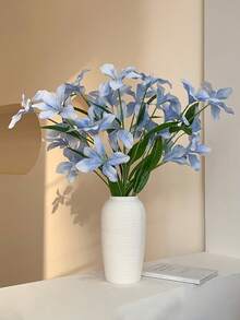 1/3支人造丝兰花玫瑰花束，适用于家居、房间、办公室、书桌、花瓶、花园、婚礼装饰 - 彩色 - 查看 8