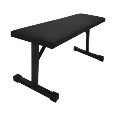 Banco Plano Para Ejercicio Negro Hasta 100 kg