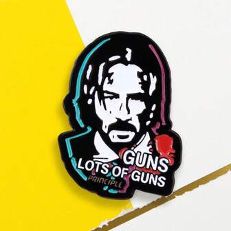 1pc Cartoon Design Enamel Badge Movie Peripheral Brooch Fan Collection Character Brooch, Durable And Sturdy, Wearable All Year Round, Suitable For Both Men And Women, Suitable For Daily Use Gifts, Clothing, Bags, Hats And Accessories, Novel And Lightweight Perfect Collection Gift