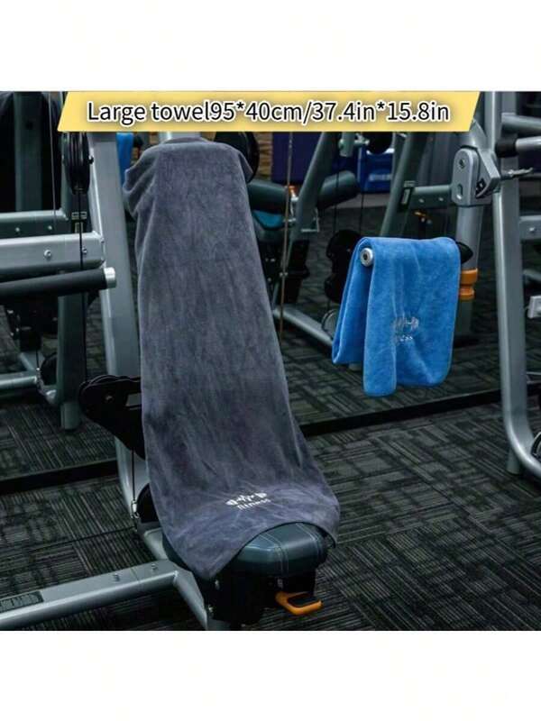 Serviettes de gym multicolores en microfibre (40 cm x 95 cm) Serviettes épaisses surdimensionnées, serviettes absorbantes pour le fitness, le yoga, la natation, le camping, le tennis, l'exercice et la course, fournitures de fête, camping, accessoires de plage, piscine, bouée de piscine, pour hommes et femmes